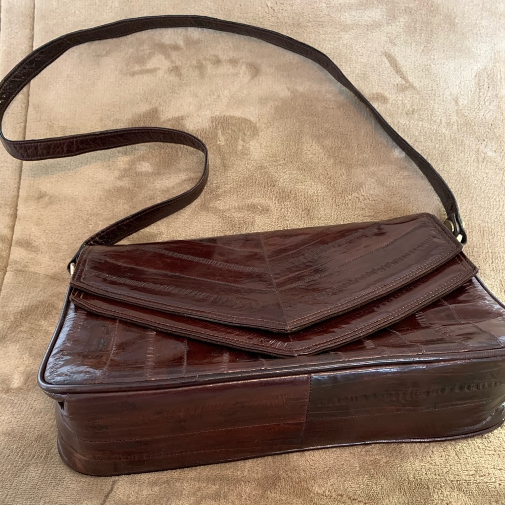 Brown “Eel Skin” like Purse